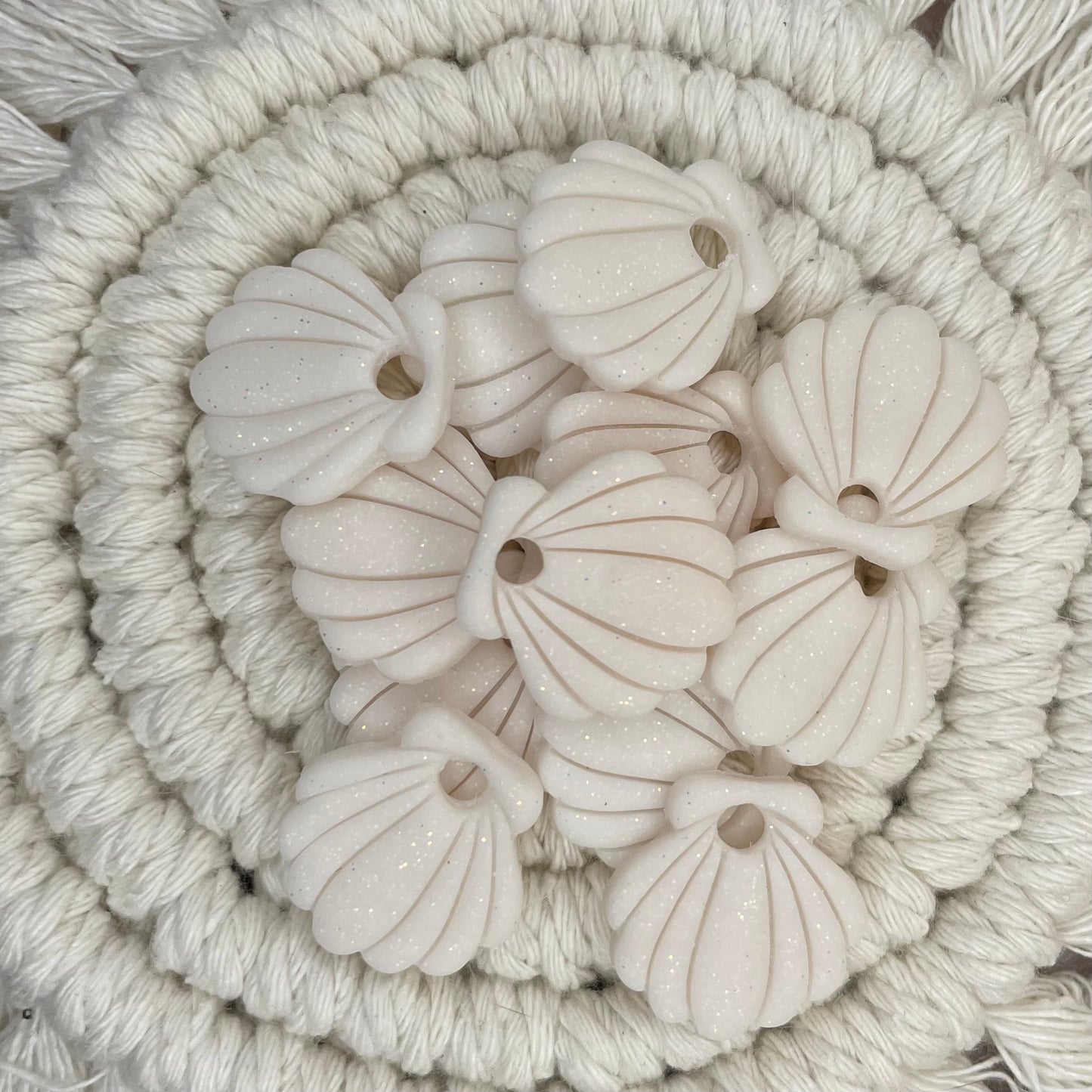 Pampilles
CORAL - Blanc pailleté mat x2